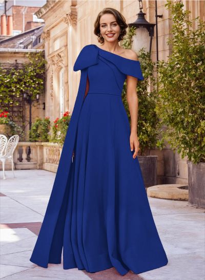 Simple Asymmetrical Neck A-Line Mother Of The Bride Dresses