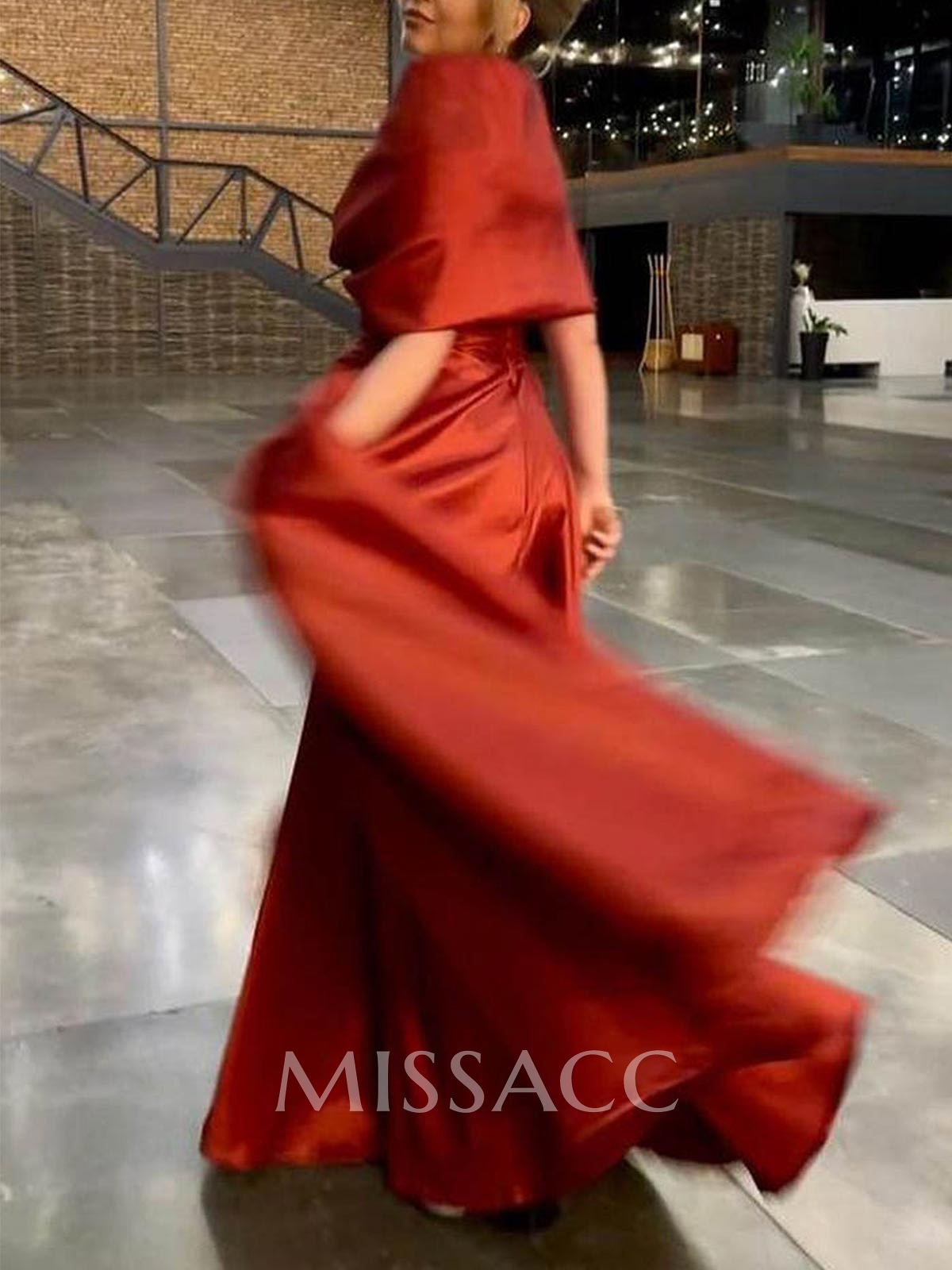 Elegant Simple Wrap Off Shoulder A-Line Satin Mother Of The Bride Dresses Elegant Simple Wrap Off Shoulder A-Line Satin Mother Of The Bride Dresses
