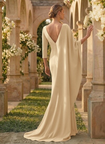 Sheath/Column V-Neck Mother Of The Bride Dresses With Flower(s)