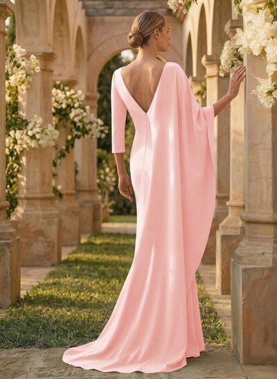 Sheath/Column V-Neck Mother Of The Bride Dresses With Flower(s)