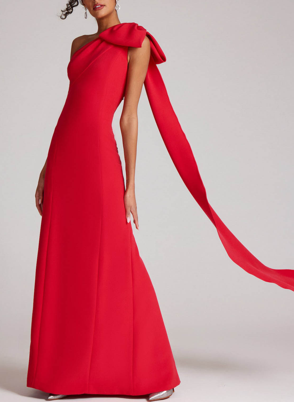 One-Shoulder A-Line Elastic Satin Mother Of The Bride Dresses