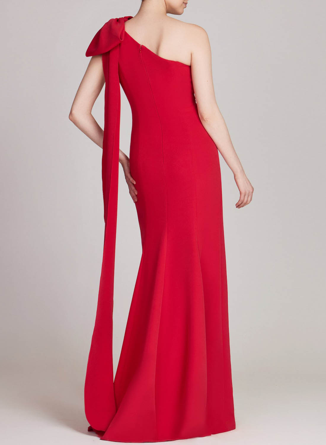 One-Shoulder A-Line Elastic Satin Mother Of The Bride Dresses