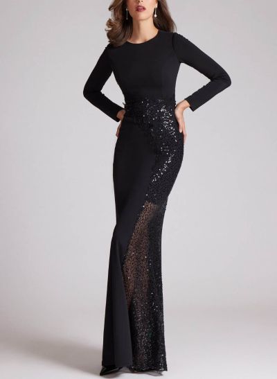 Sequined Lace Long Sleeves Mother Of The Bride Dresses