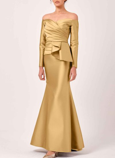 Off-The-Shoulder Long Sleeves Trumpet/Mermaid Mother Of The Bride Dresses
