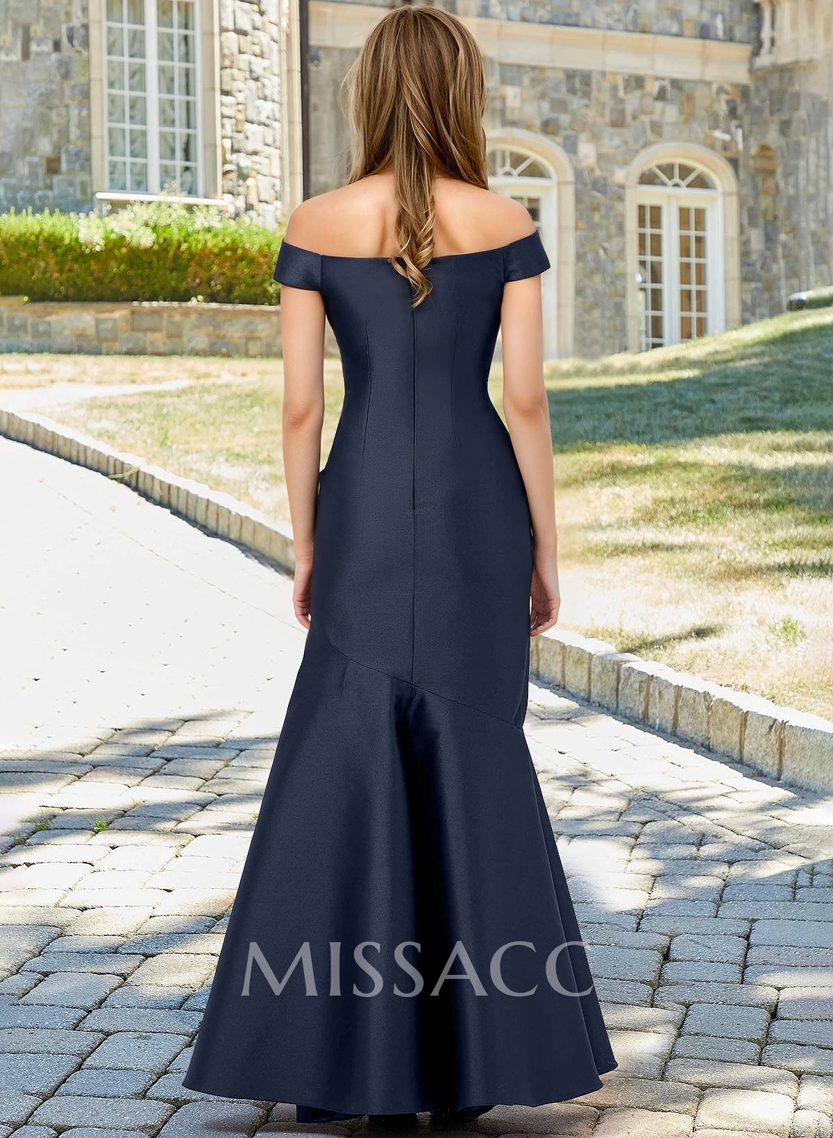 Off-The-Shoulder Trumpet/Mermaid Mother Of The Bride Dresses With Satin Off-The-Shoulder Trumpet/Mermaid Mother Of The Bride Dresses With Satin
