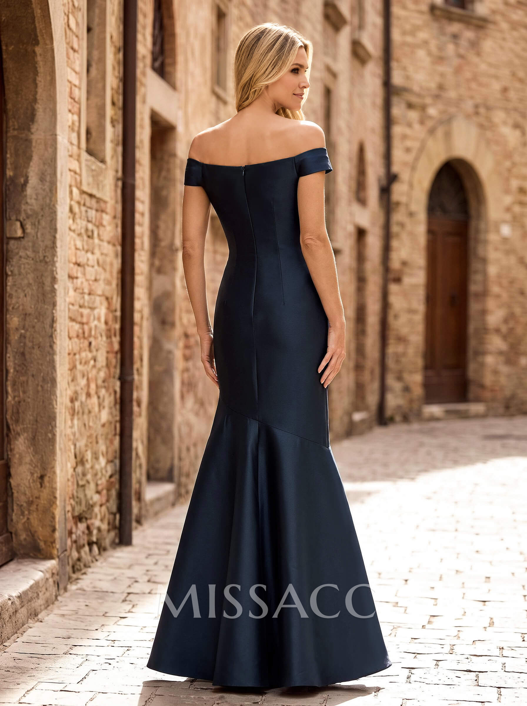 Off-The-Shoulder Trumpet/Mermaid Mother Of The Bride Dresses With Satin Off-The-Shoulder Trumpet/Mermaid Mother Of The Bride Dresses With Satin