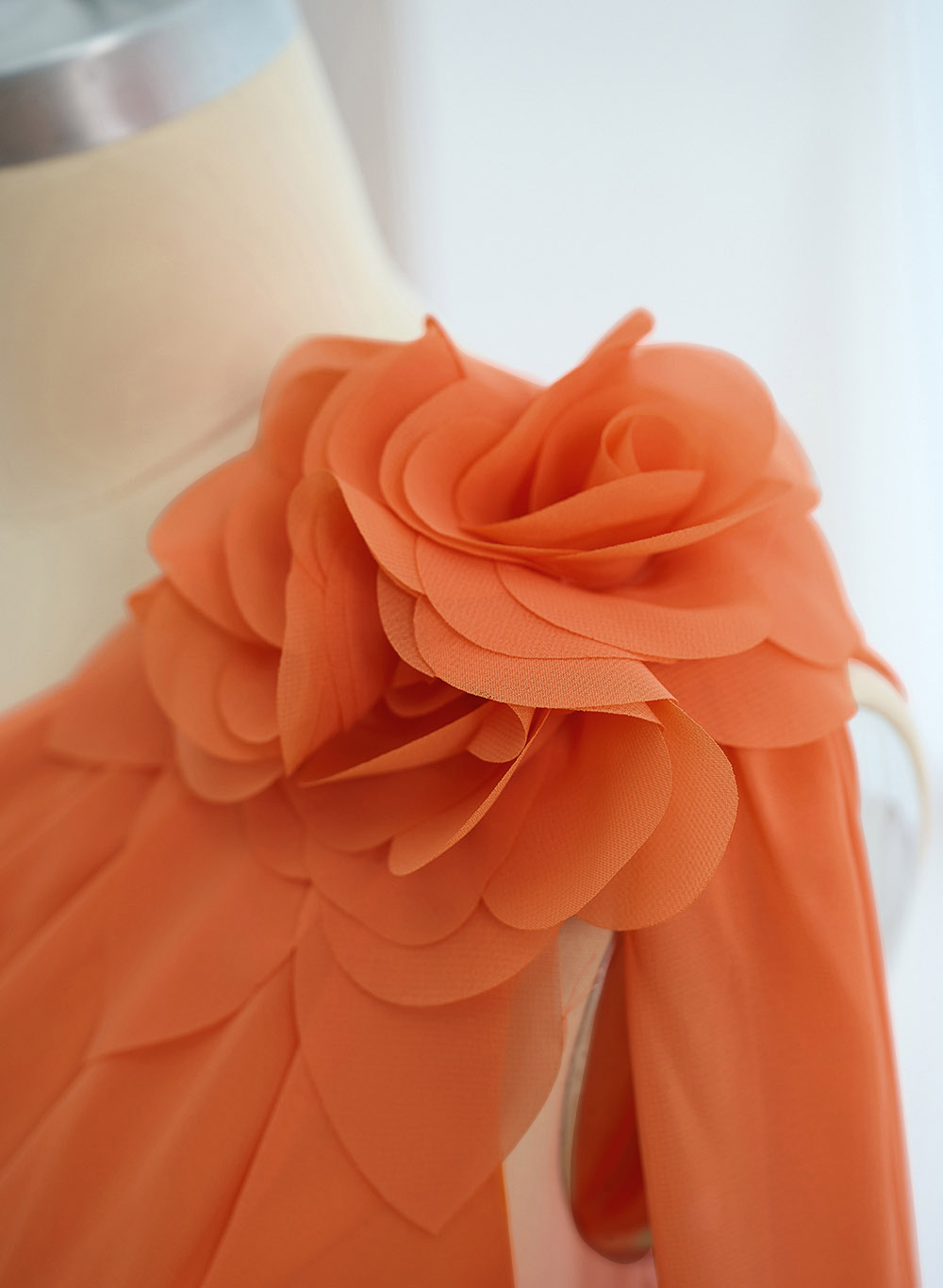 A-Line One-Shoulder Chiffon Mother Of The Bride Dresses With Flower(s)