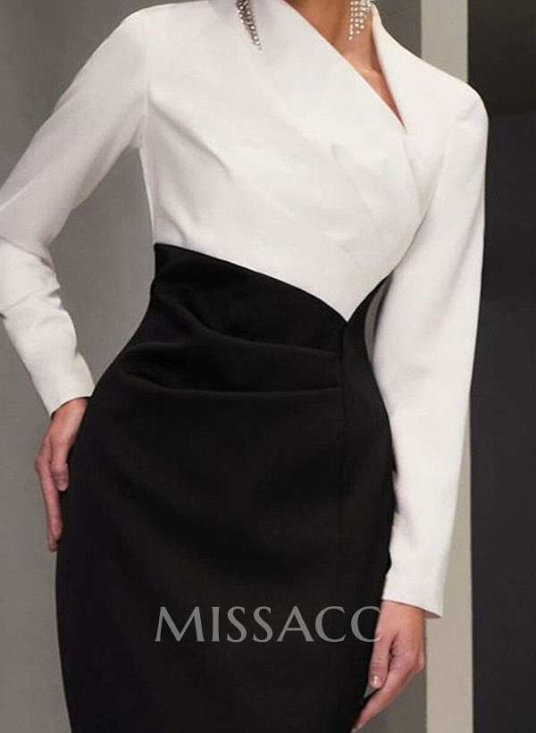 Sheath/Column Silk Like Satin Mother Of The Bride Dresses With Split Front Sheath/Column Silk Like Satin Mother Of The Bride Dresses With Split Front