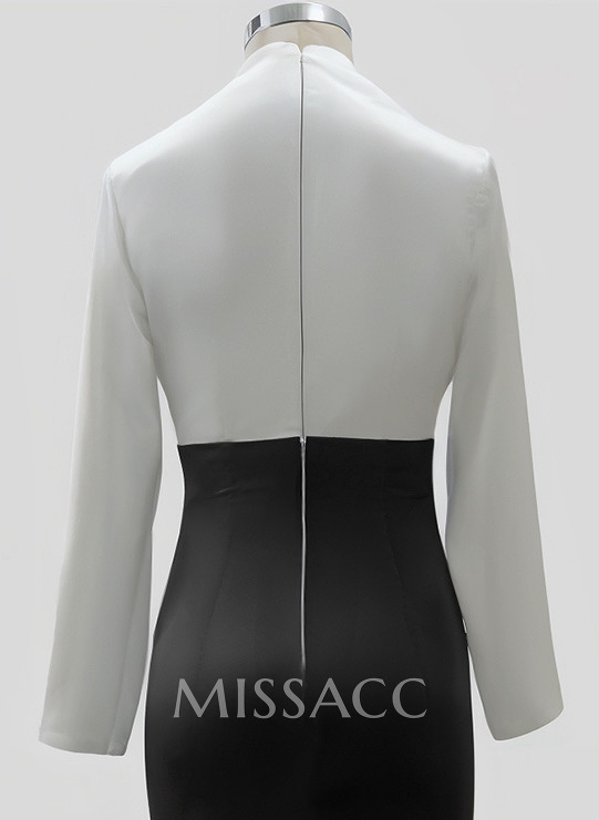 Sheath/Column Silk Like Satin Mother Of The Bride Dresses With Split Front Sheath/Column Silk Like Satin Mother Of The Bride Dresses With Split Front