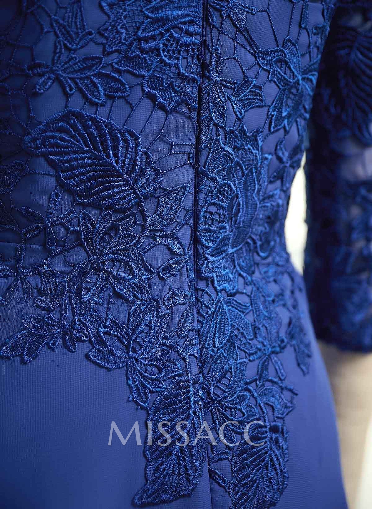 Scoop Neck Chiffon Mother Of The Bride Dresses With Appliques Lace