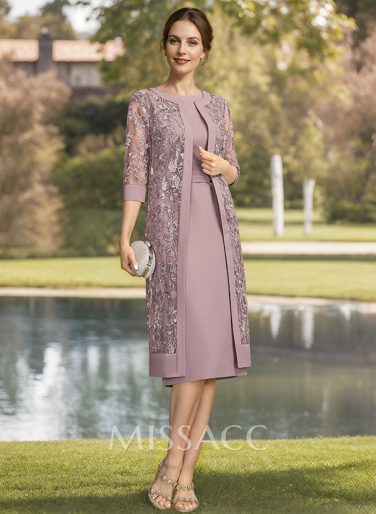 Sheath/Column Scoop Neck Short Sleeves Chiffon Mother Of The Bride Dresses Sheath/Column Scoop Neck Short Sleeves Chiffon Mother Of The Bride Dresses