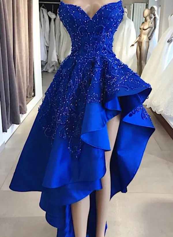 navy blue dress for baby girl Amazon.com: Fashion High Low A Line Satin Prom Dress Sexy Strapless Evening  Party Gowns for Women Wedding Sash Like Chest Side Expand SHPM19 Black  Custom Size : Clothing, Shoes & Jewelry main image 0