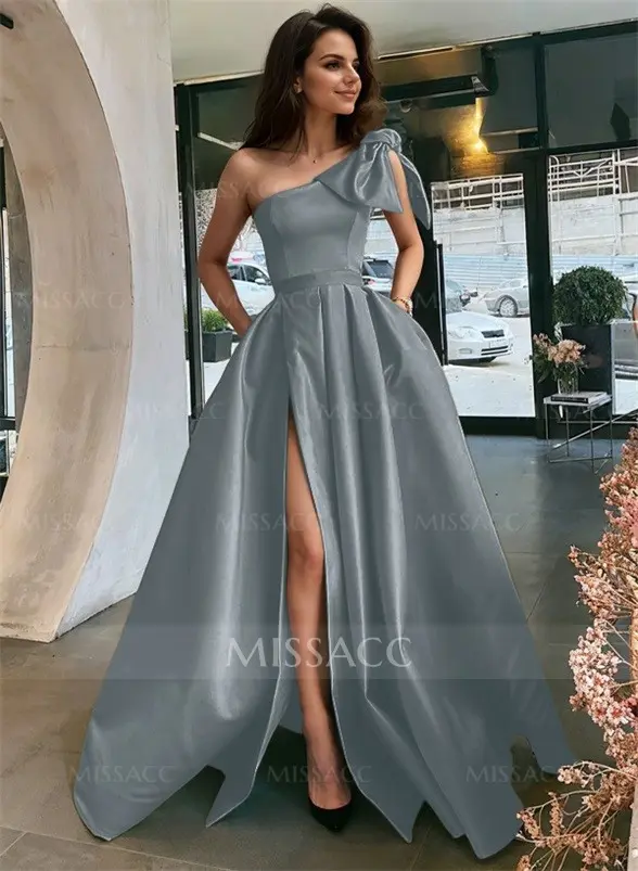 Prom Dress Mermaid One Shoulder Burgundy African Sequins Long Evening  Formal Dress Pol034 Long Formal Ball Gown With Bow