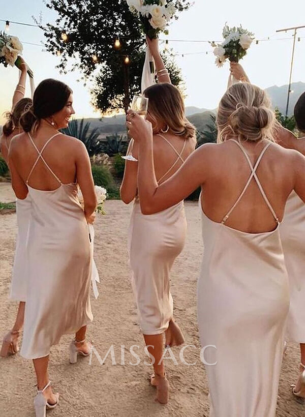 Sheath/Column Cowl Neck Sleeveless Bridesmaid Dress Sheath/Column Cowl Neck Sleeveless Bridesmaid Dress