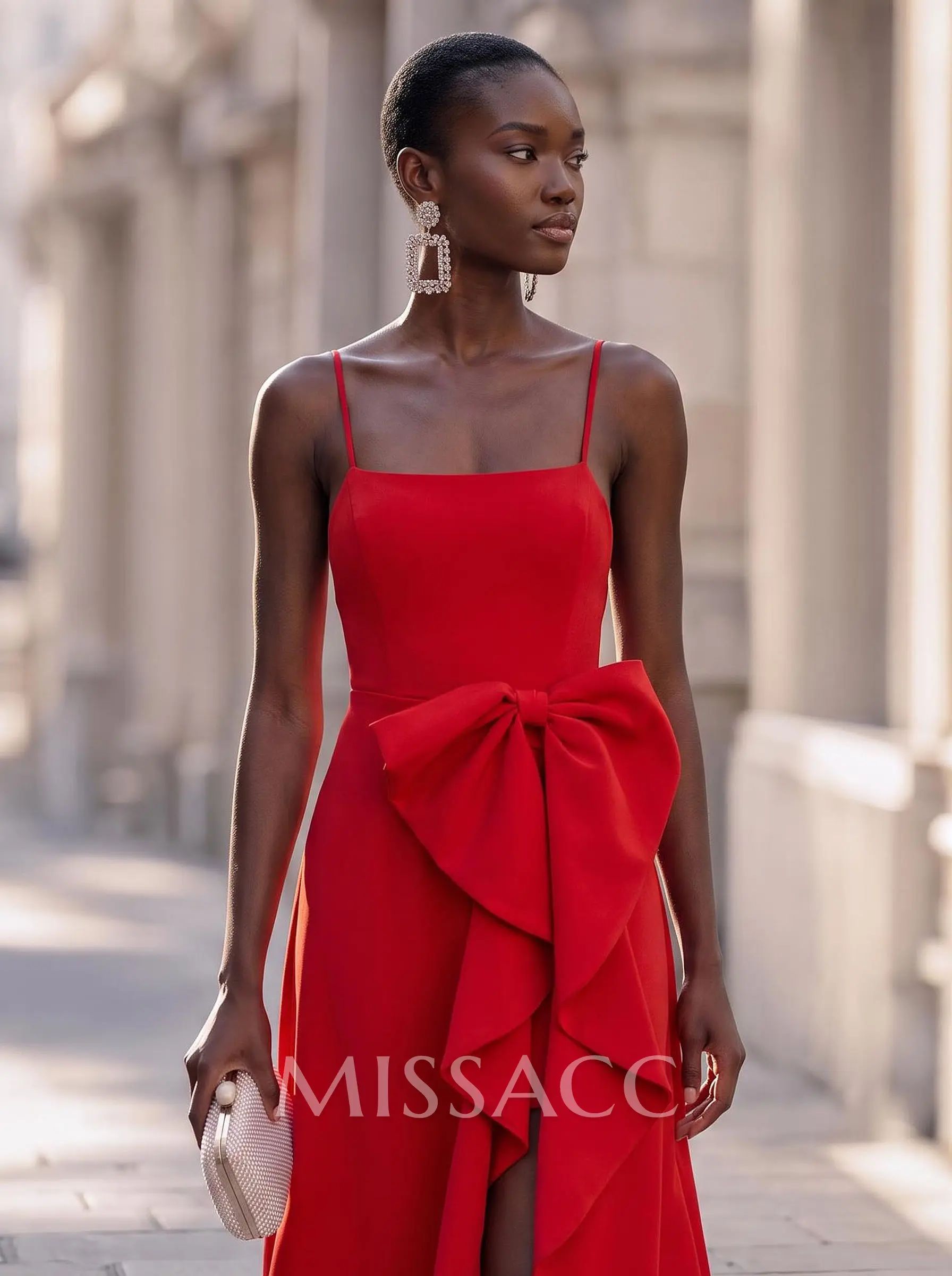 red black cocktail dress A-Line Square Neckline Sleeveless Asymmetrical Elastic Satin Dresses With Bow Lucinnda Plunge Bandage Mini notinblackfriday %0D%0A*%20Pay%20special%20attention%20on%20measurements%20to%20ensure%20proper%20fit Color:10 Blue