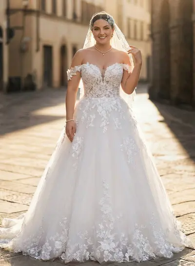 strapless open back dress Strapless Princess Style Lace Ball Gown Wedding Dress