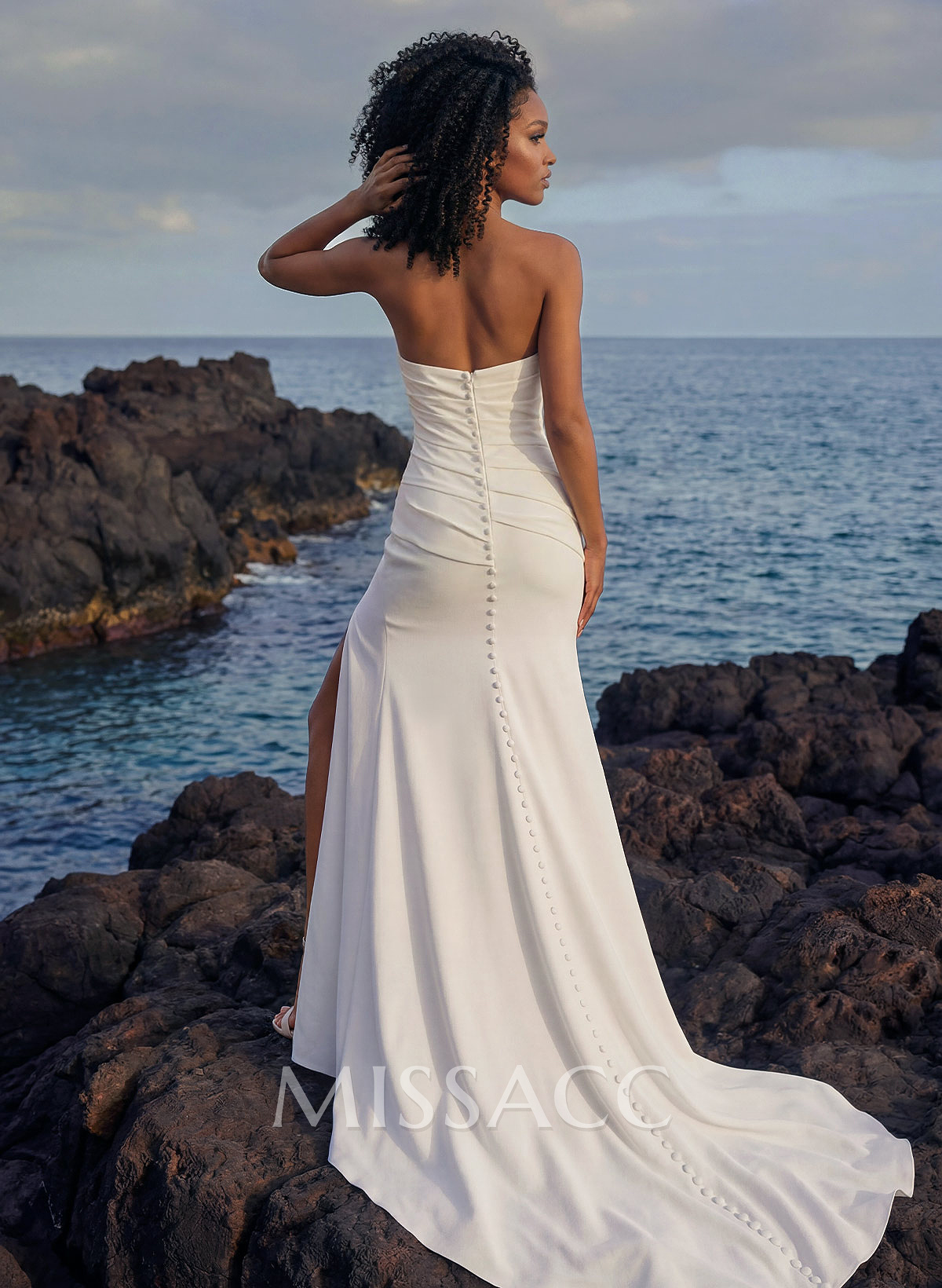 Sex Strapless Mermaid Wedding Dresses With Sweep Train Sex Strapless Mermaid Wedding Dresses With Sweep Train