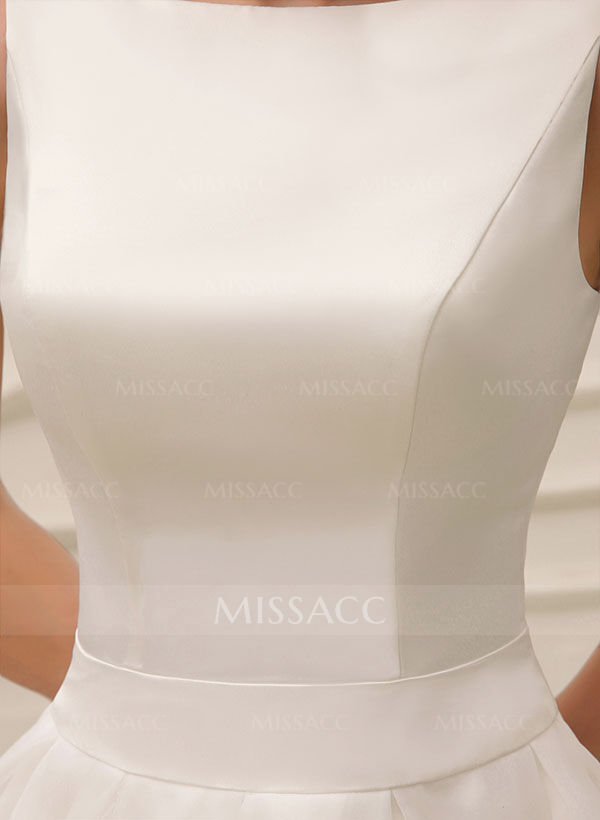 Short Wedding Dresses 2023 Vintage 1950S Bridal Gown With Satin Bow(s)