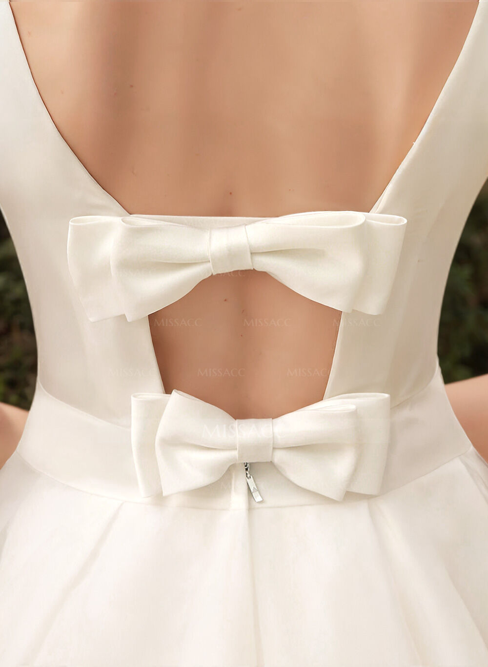 Short Wedding Dresses 2023 Vintage 1950S Bridal Gown With Satin Bow(s)