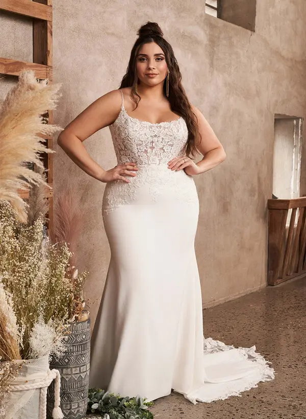 chinese dress ladies Lace Appliques Mermaid Wedding Dress Long Sleeves Plus Size Bridal Dresses