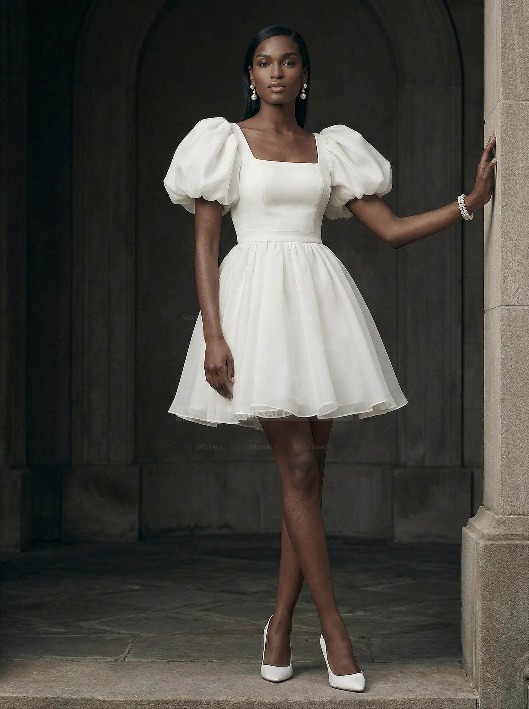 Reception Wedding Dress With Sleeves