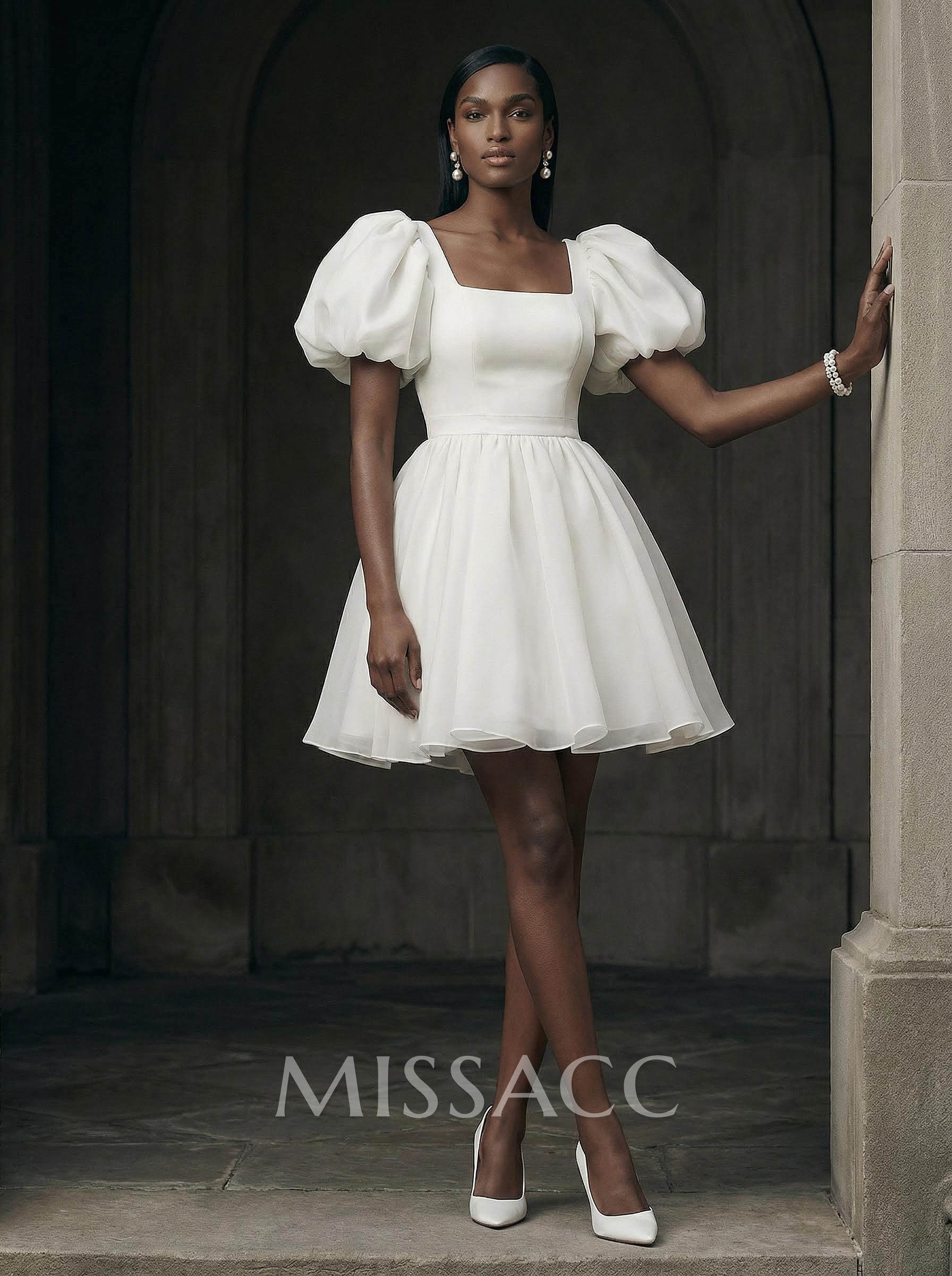 Reception Wedding Dress With Sleeves