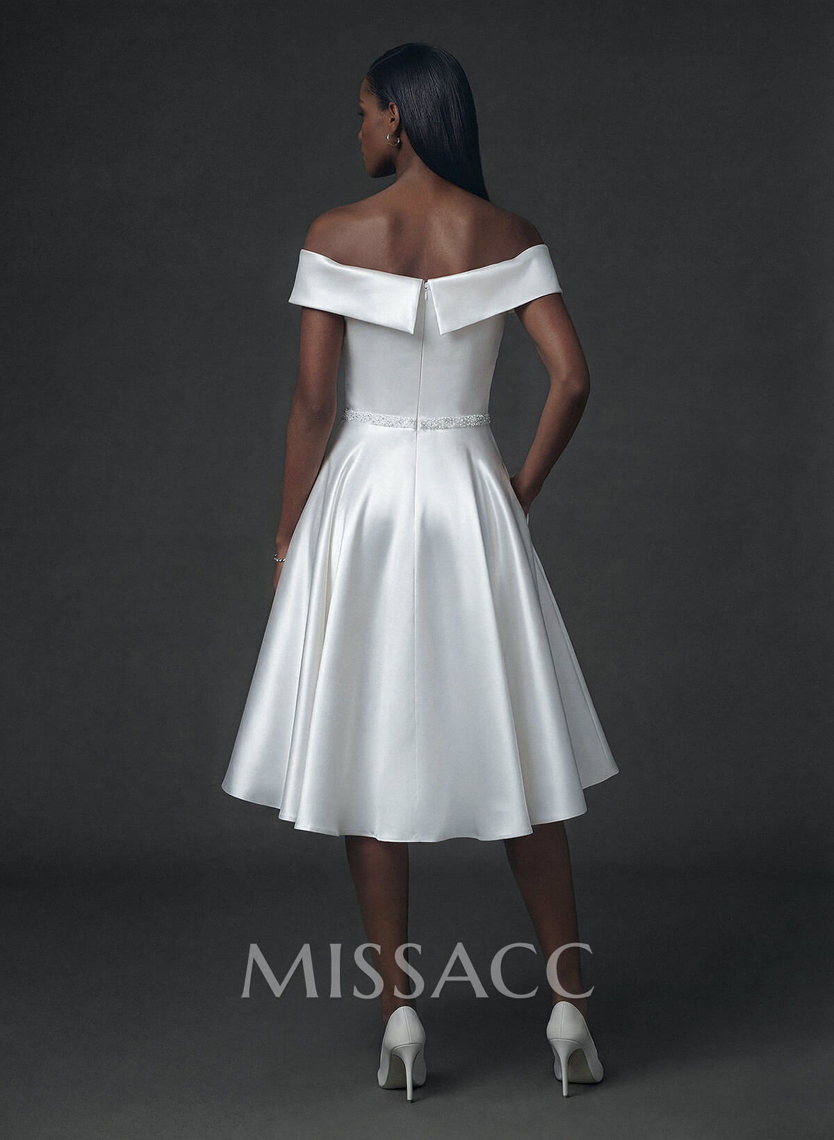 Simple Tea Length Wedding Dress Simple Tea Length Wedding Dress
