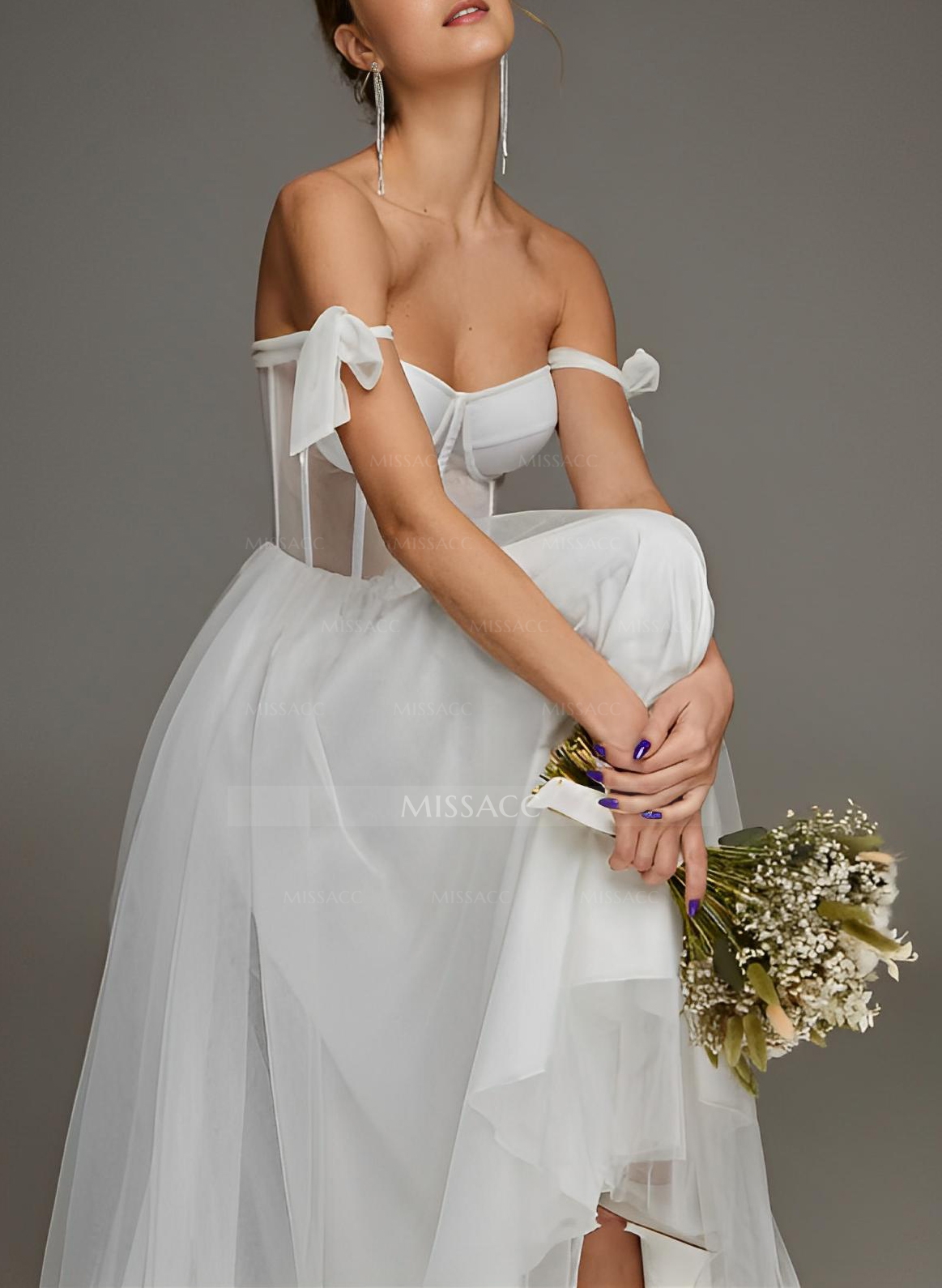 Sex Short White Wedding Dresses With Tulle Tea-Length