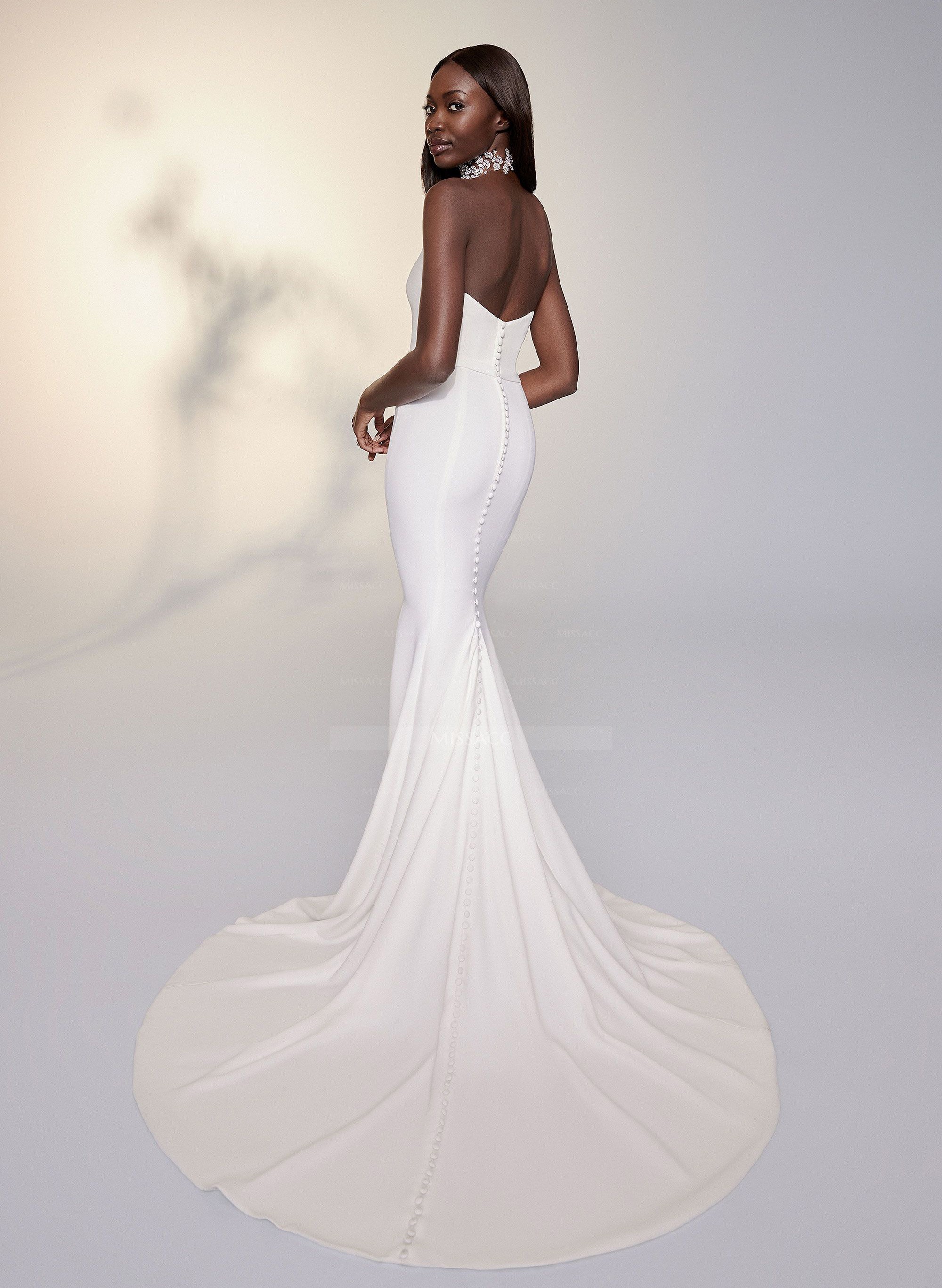 Strapless Mermaid Wedding Dresses With Satin