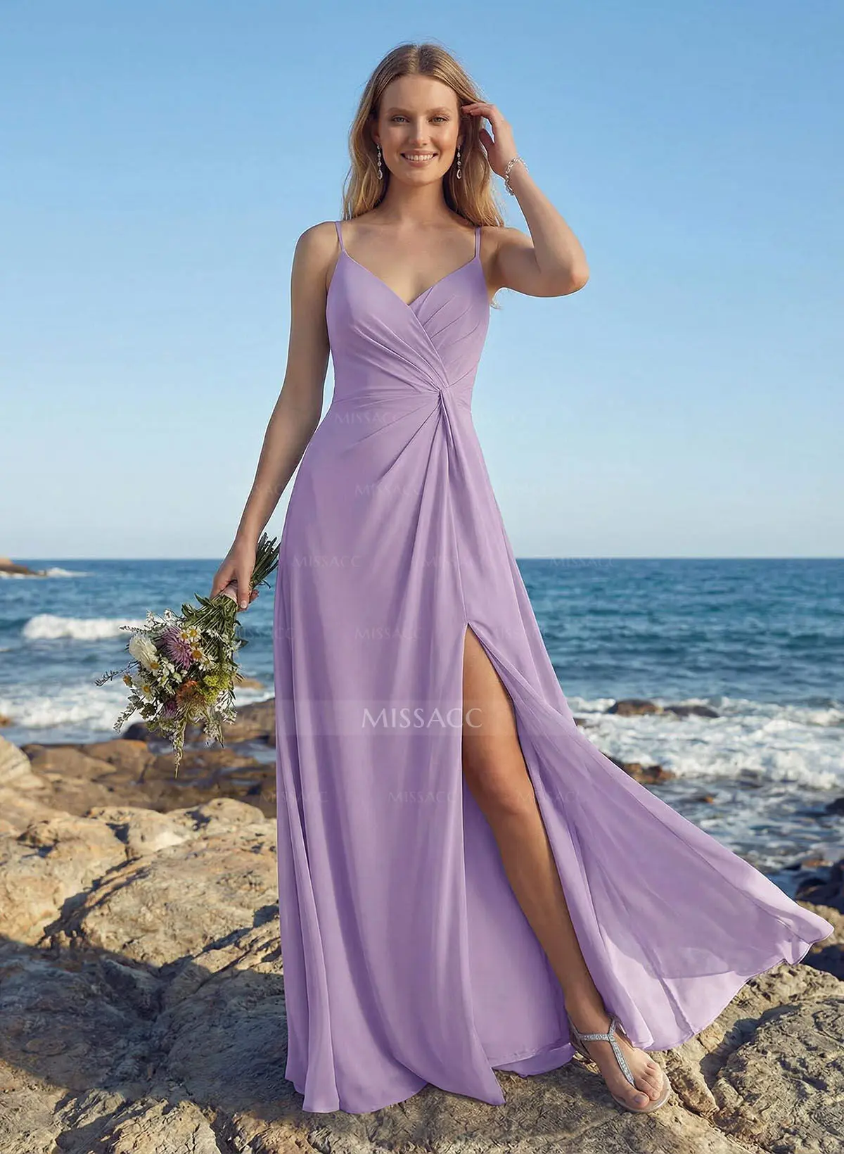 navy blue dress for baby girl A Line Midi Dress with Shirred Shoulder – Unique Boutique main image 0