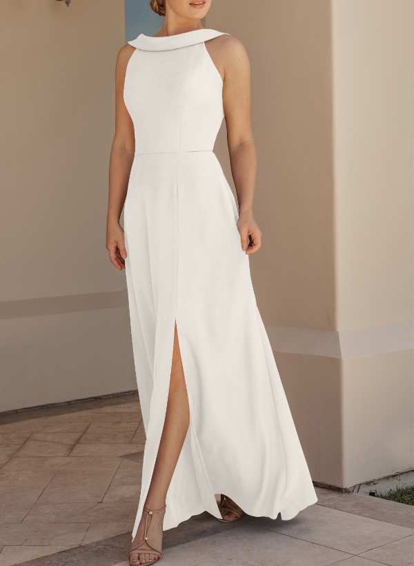 Cowl Back A-Line Elegant Bridesmaid Dresses