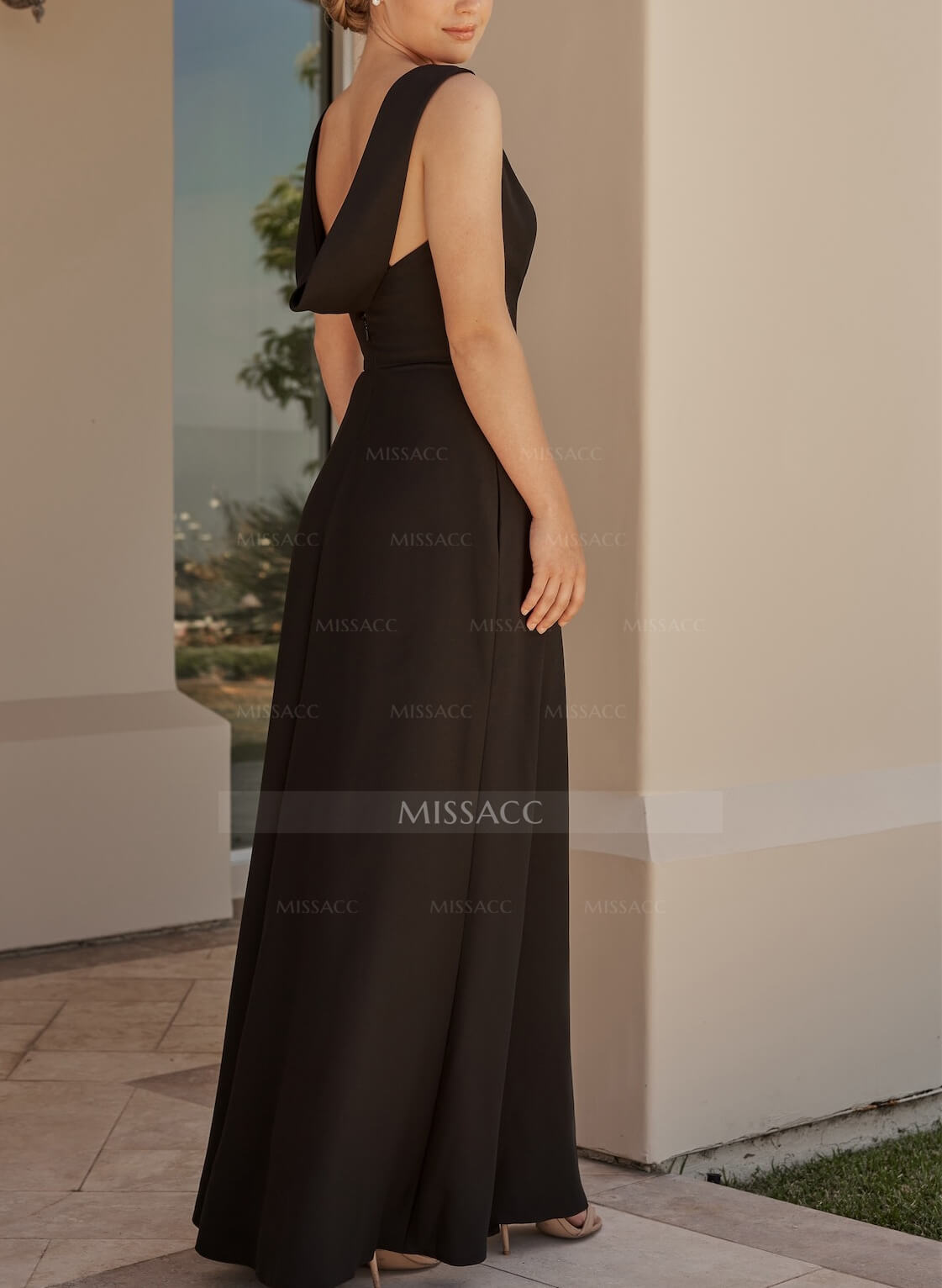 Cowl Back A-Line Elegant Bridesmaid Dresses