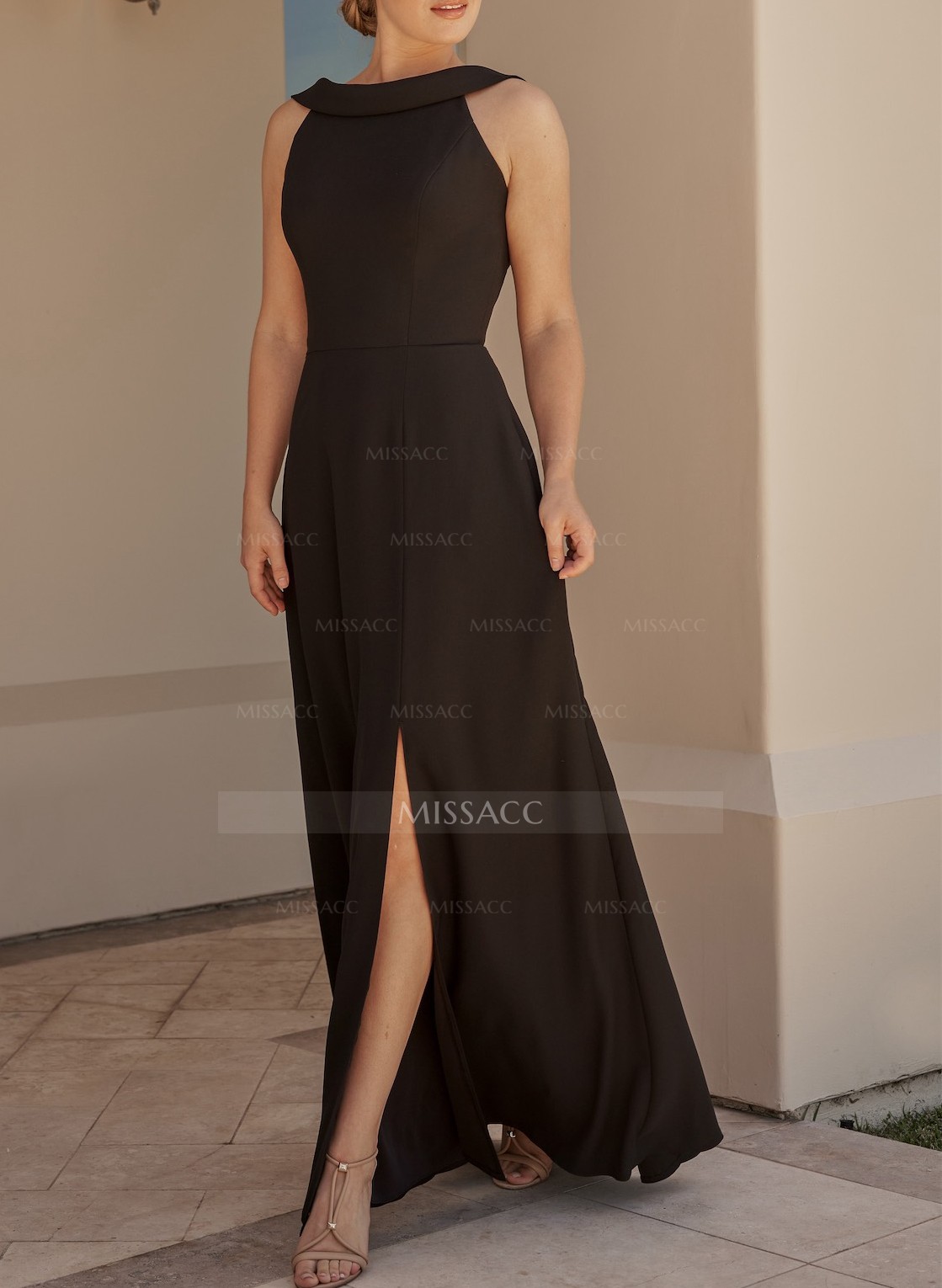 Cowl Back A-Line Elegant Bridesmaid Dresses