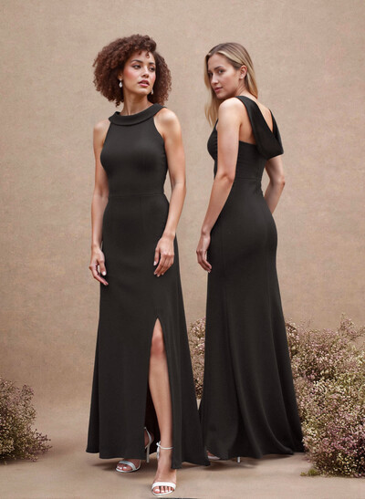 Cowl Back A-Line Elegant Bridesmaid Dresses