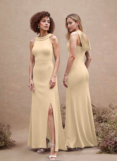 Cowl Back A-Line Elegant Bridesmaid Dresses