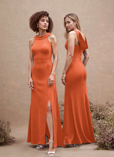 Cowl Back A-Line Elegant Bridesmaid Dresses