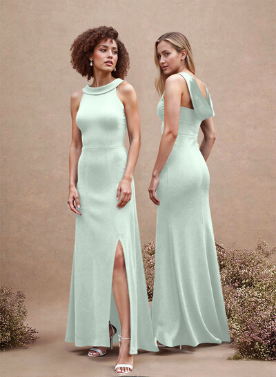 Cowl Back A-Line Elegant Bridesmaid Dresses