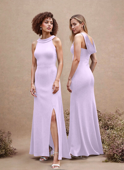 Cowl Back A-Line Elegant Bridesmaid Dresses