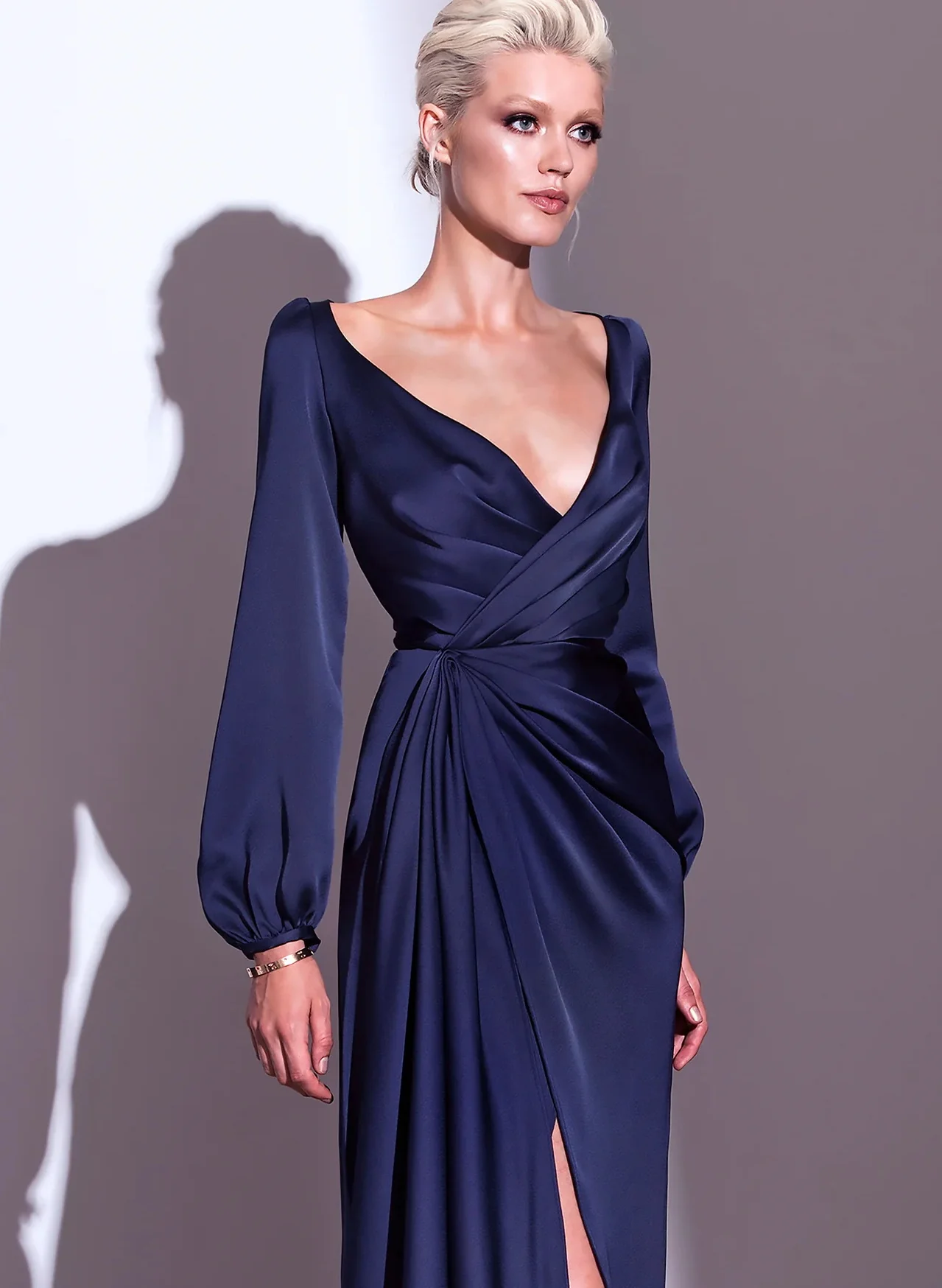 amazon royal blue plus size dresses Idia Plus Size Evening Gown In Royal Blue main image 1