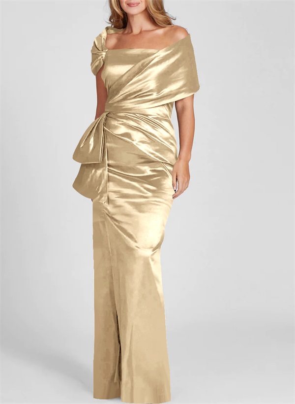 Elegant Wrap Sheath/Column Evening Dresses