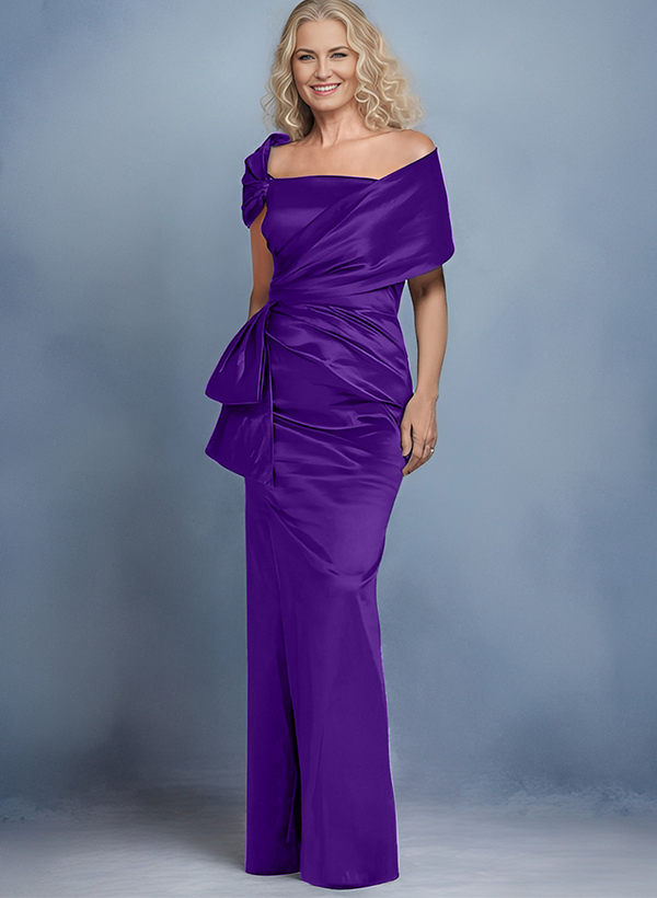 Elegant Wrap Sheath/Column Evening Dresses