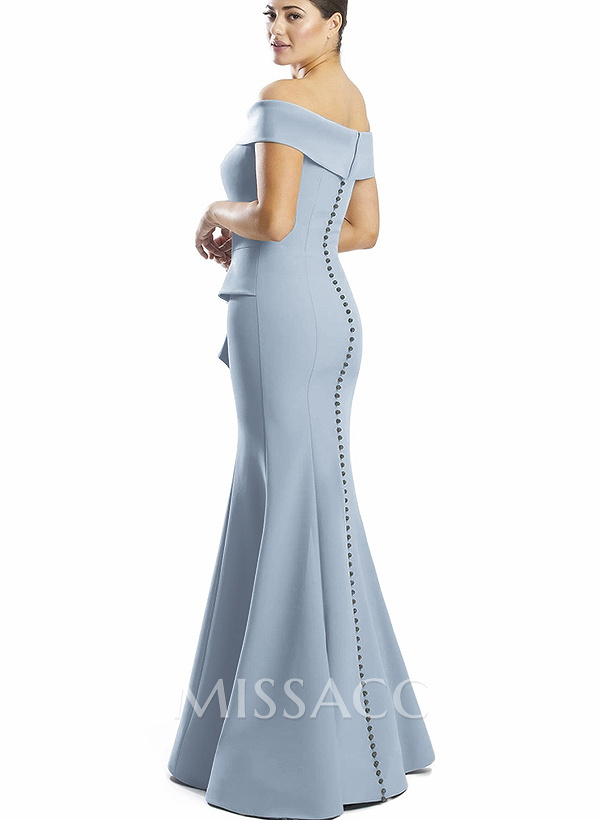 Off-The-Shoulder Cascading Ruffles Mother Of The Bride Dresses