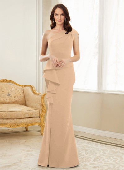 One-Shoulder Mermaid Elegant Mother Of The Bride Dresses