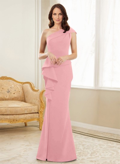 One-Shoulder Mermaid Elegant Mother Of The Bride Dresses