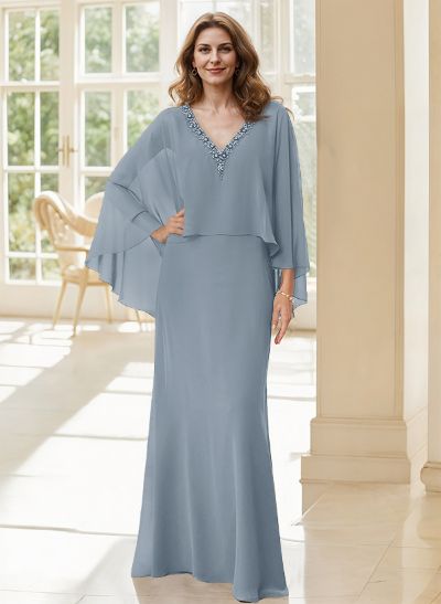 Wrap Sparkly A-Line Mother Of The Bride Dresses