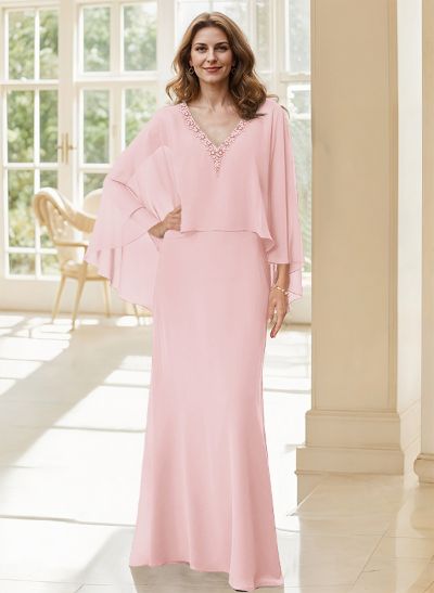 Wrap Sparkly A-Line Mother Of The Bride Dresses