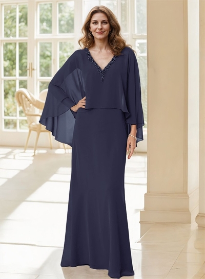 Wrap Sparkly A-Line Mother Of The Bride Dresses