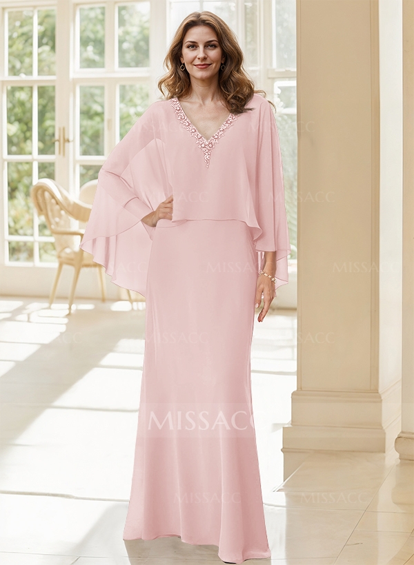 Wrap Sparkly A-Line Mother Of The Bride Dresses - Missacc