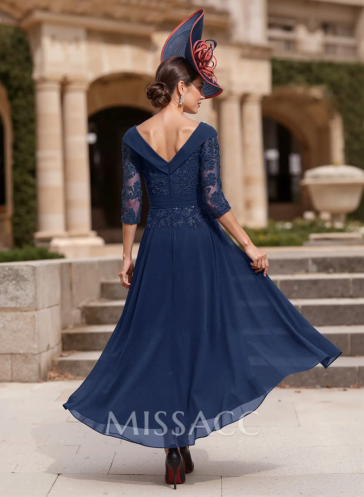 ladies mermaid dress Long Beaded Mermaid Prom Dress with Feathers Light Blue / 6
