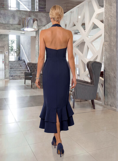 Sleeveless Tea-Length Mother Of The Bride Dresses With Ruffle